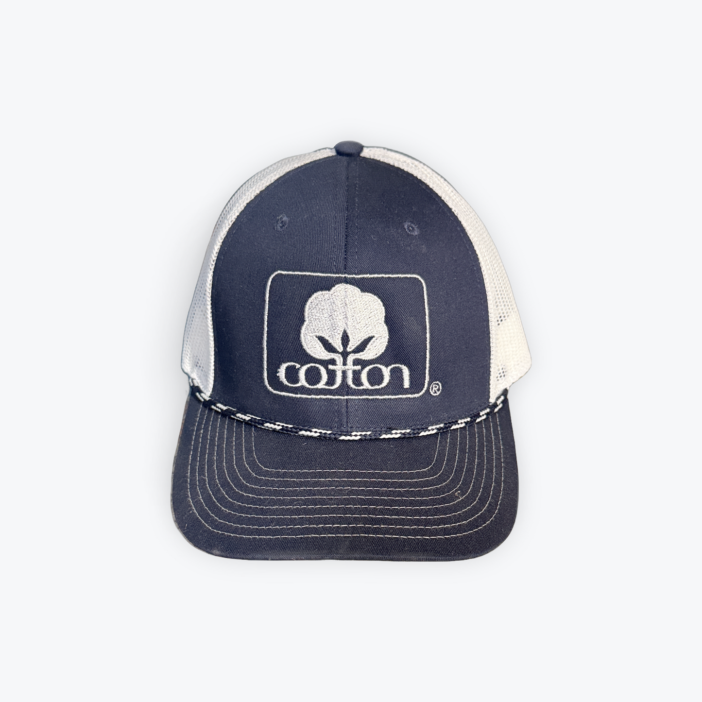 Cotton Inc. Navy/White Rope Hat