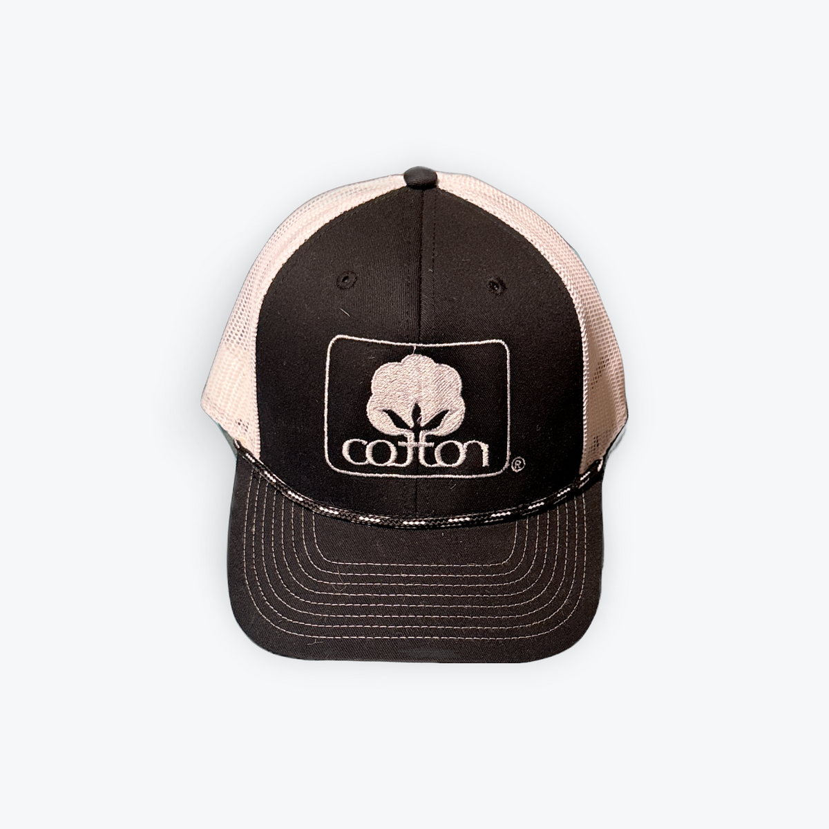 Cotton Inc. Black/White Rope Hat
