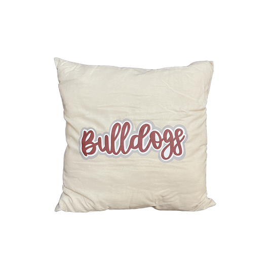Bulldogs Square Cotton Cloth Pillow