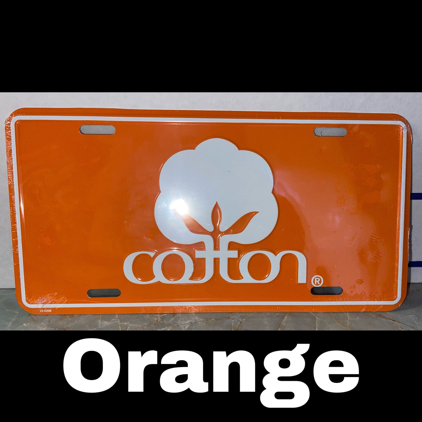 Cotton Novelty License Plate