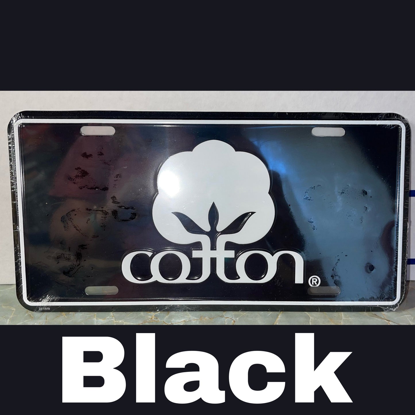 Cotton Novelty License Plate