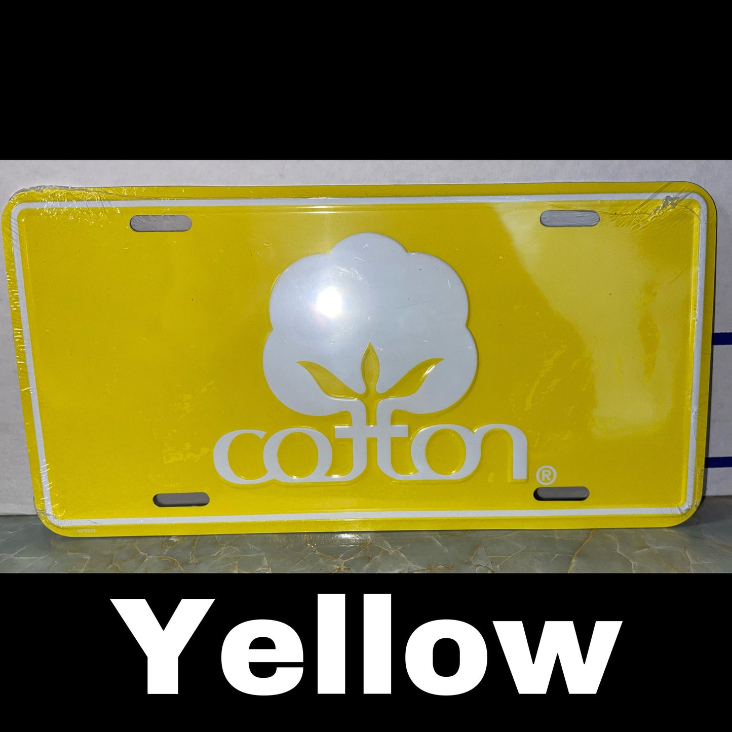 Cotton Novelty License Plate