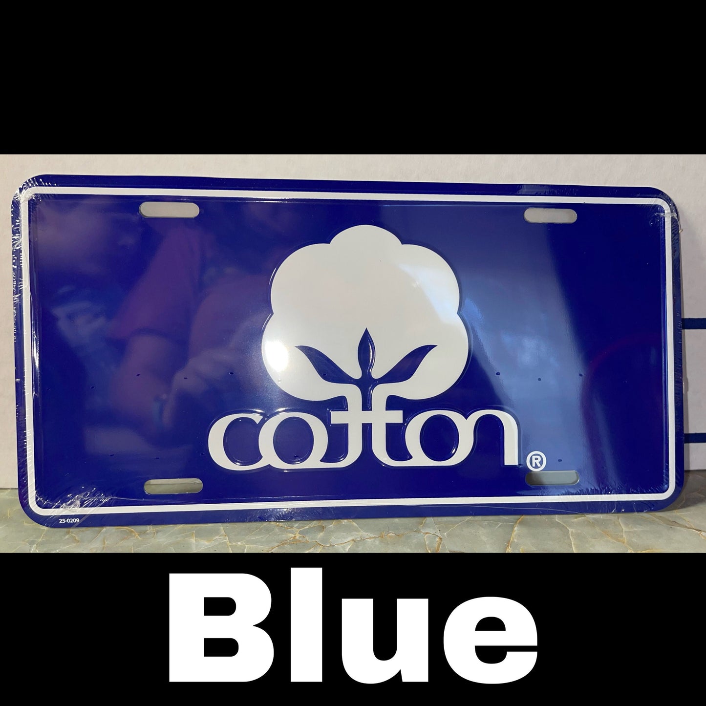Cotton Novelty License Plate