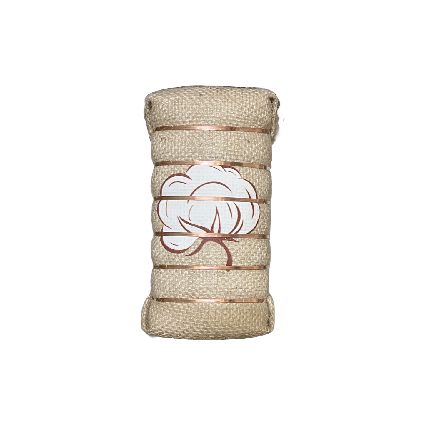 6" White Cotton Boll Bale
