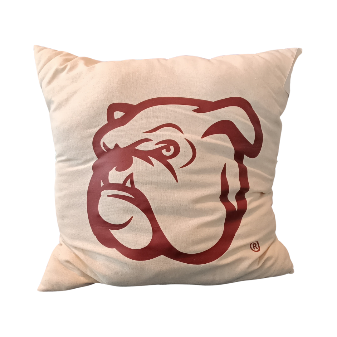 Bully Head Square Cotton Cloth Pillow