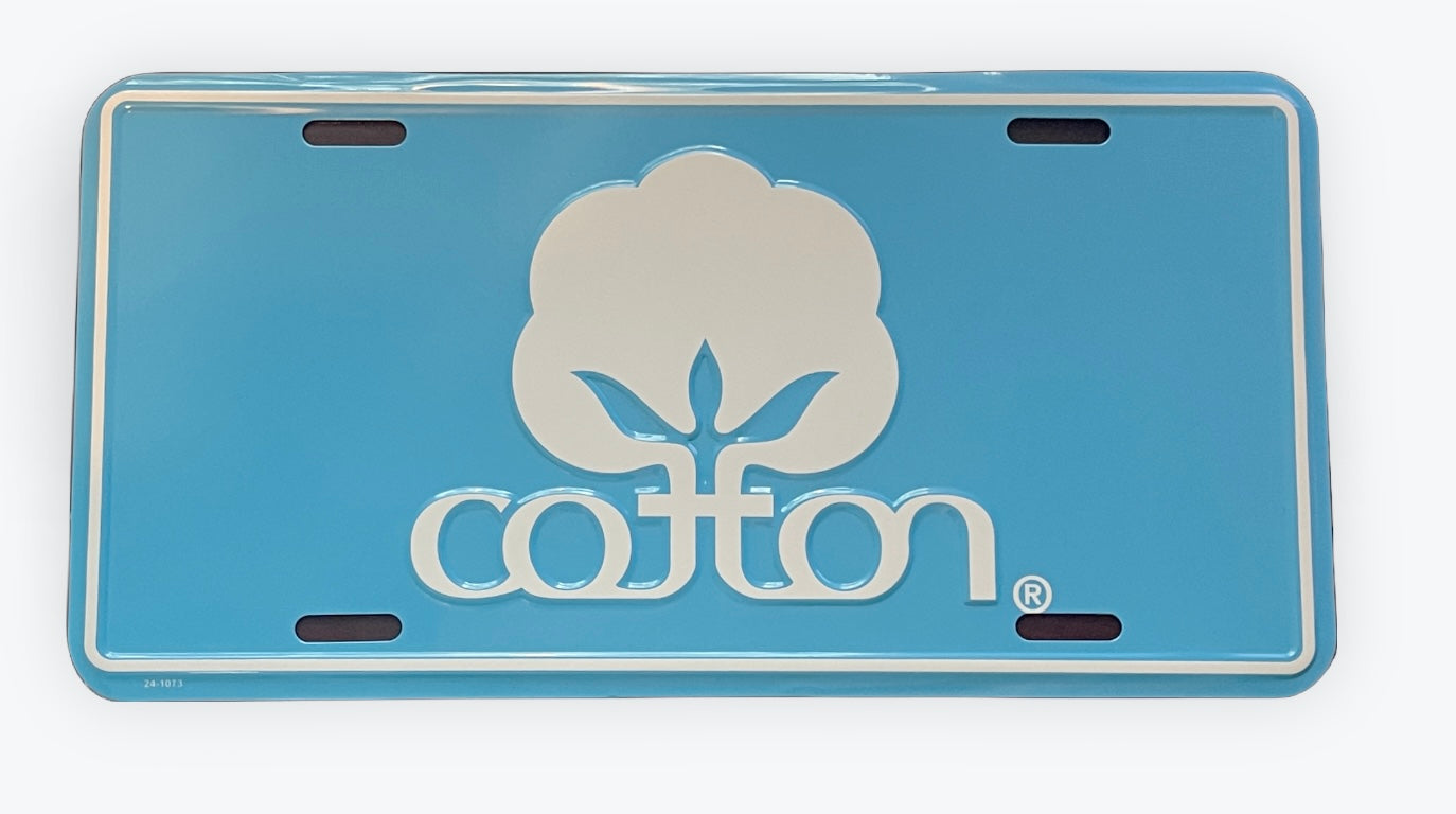 Cotton Novelty License Plate