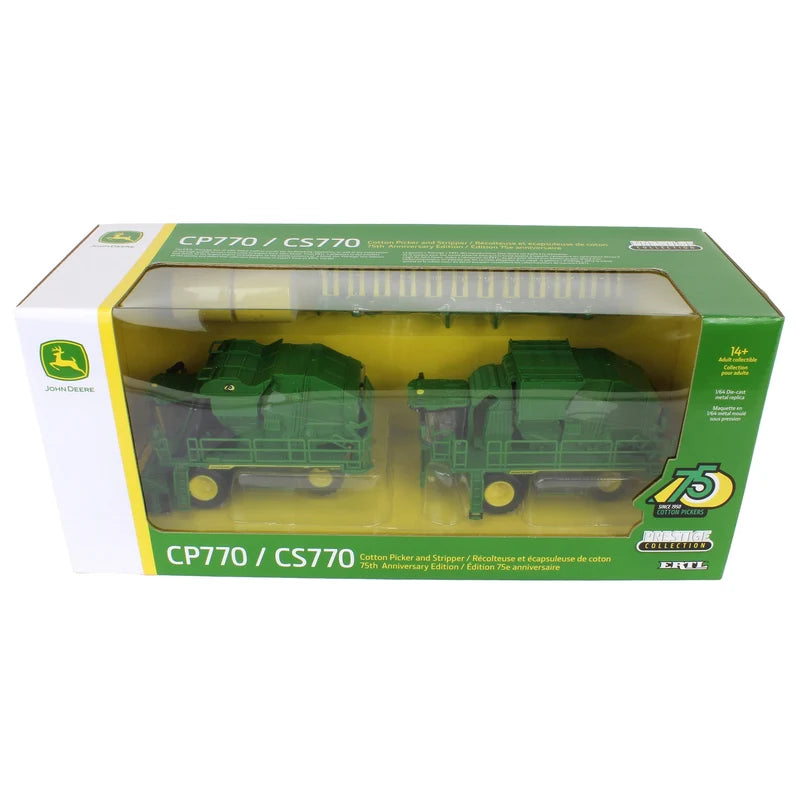 John Deere CS770 Cotton Stripper and CP770 Cotton Picker - 75th Anniversary Set