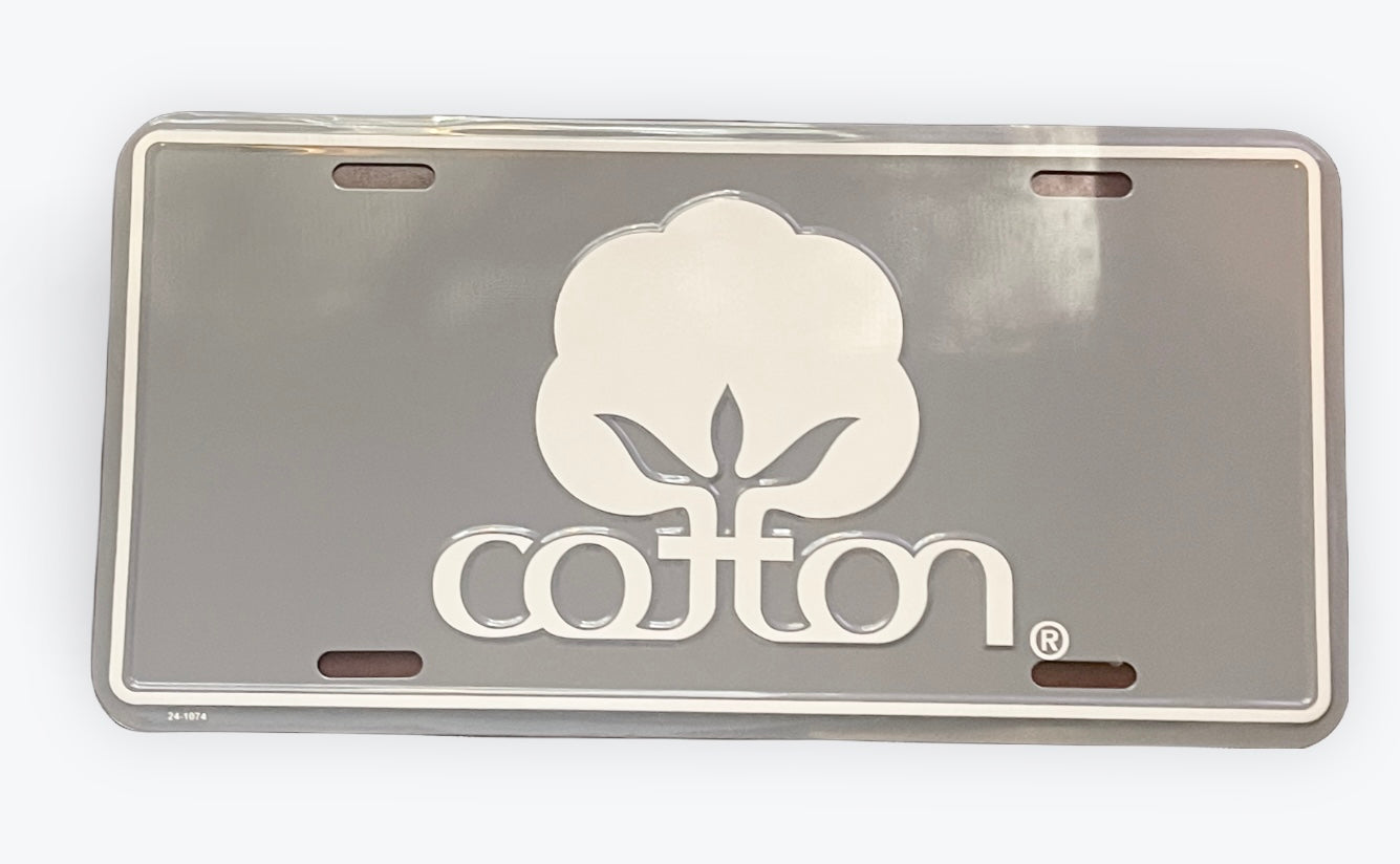 Cotton Novelty License Plate