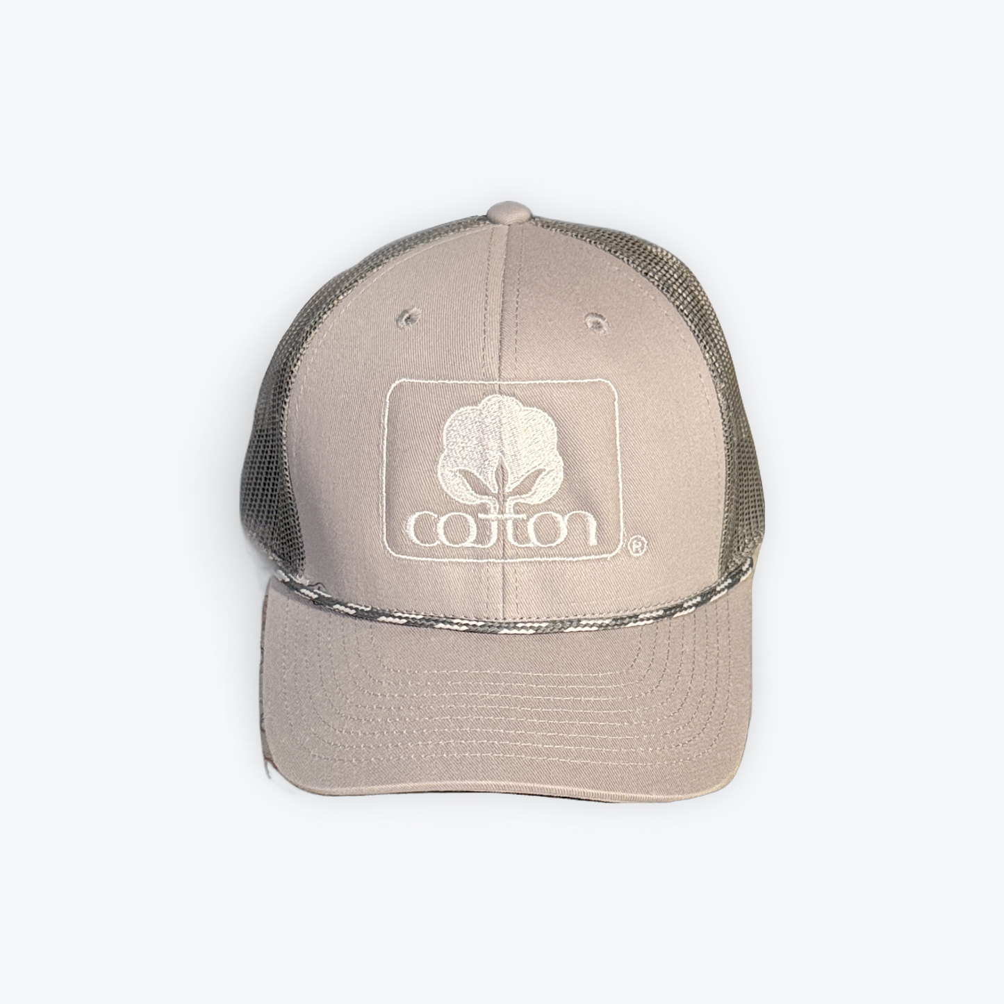 Cotton Inc. Light Grey/Charcoal Rope Hat