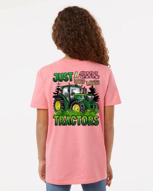 Just A Girl Who Loves Tractors Shirt