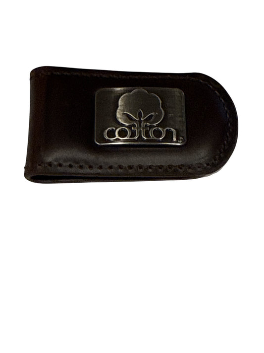 Magnetic Leather Money Clip