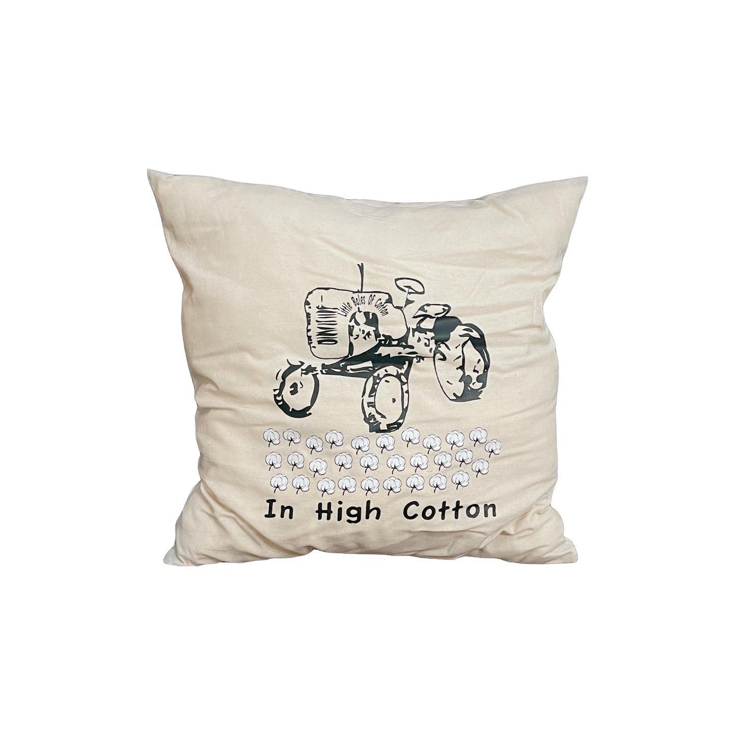 Antique Tractor Square Cotton Cloth Pillow