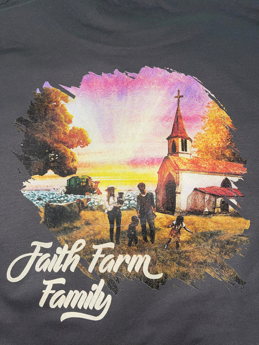 Faith Farm Family Dark Grey T-shirt