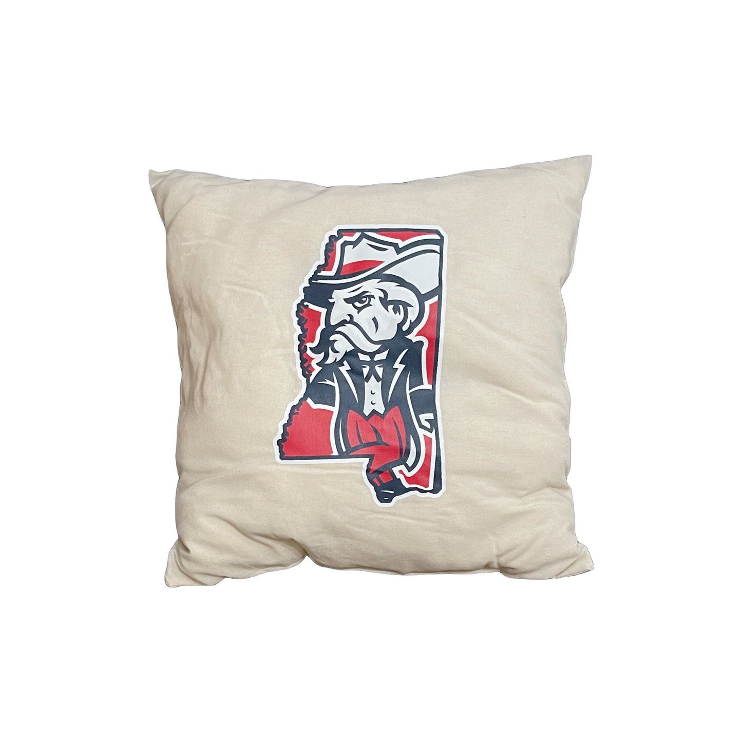 Colonel Reb in MS Square Cotton Cloth Pillow