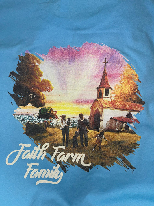 Faith Farm Family Pacific Blue Short Sleeve T-Shirt