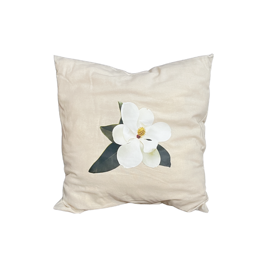 Magnolia Square Cotton Cloth Pillow