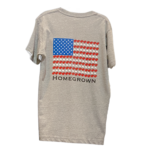 Homegrown Cotton Flag Athletic Heather T-Shirt