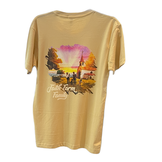 Faith Farm Family Vintage Gold T-Shirt