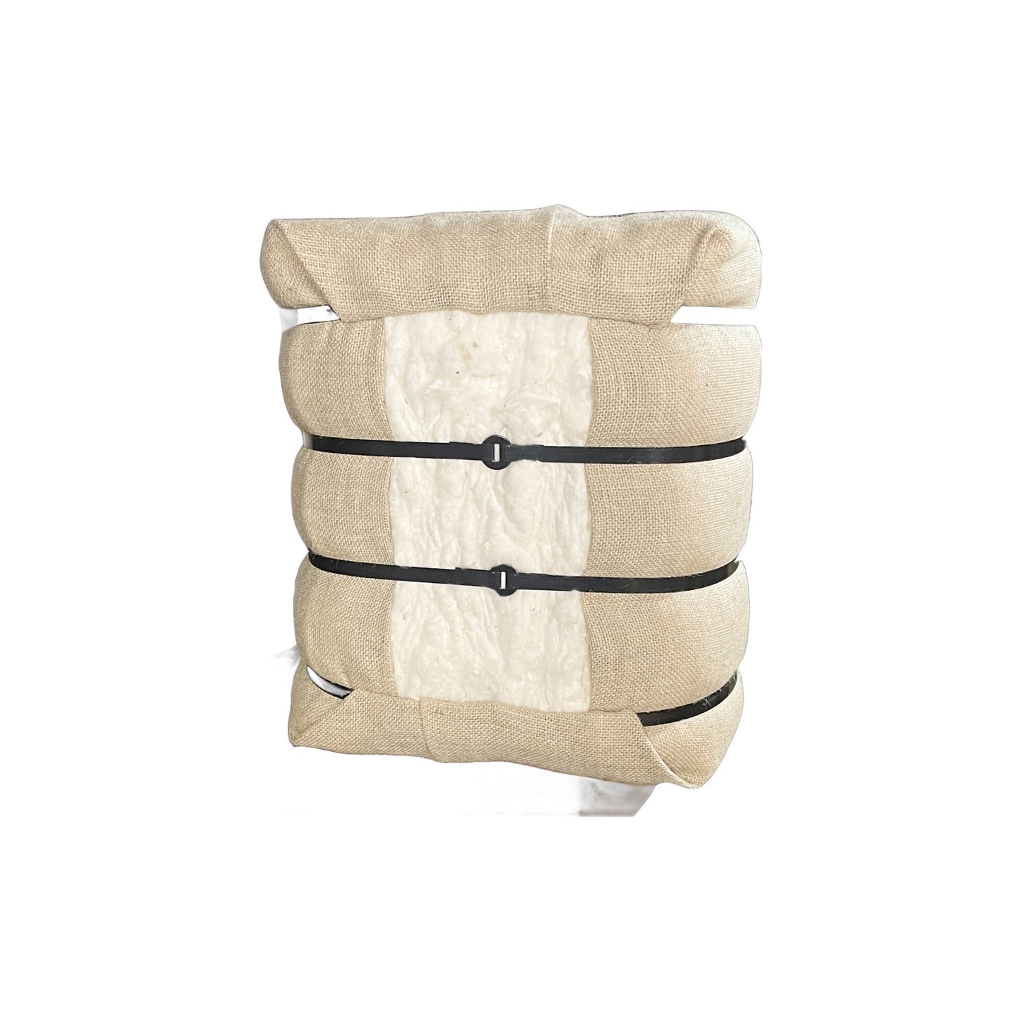 18" Plain Bale of Cotton Footstool