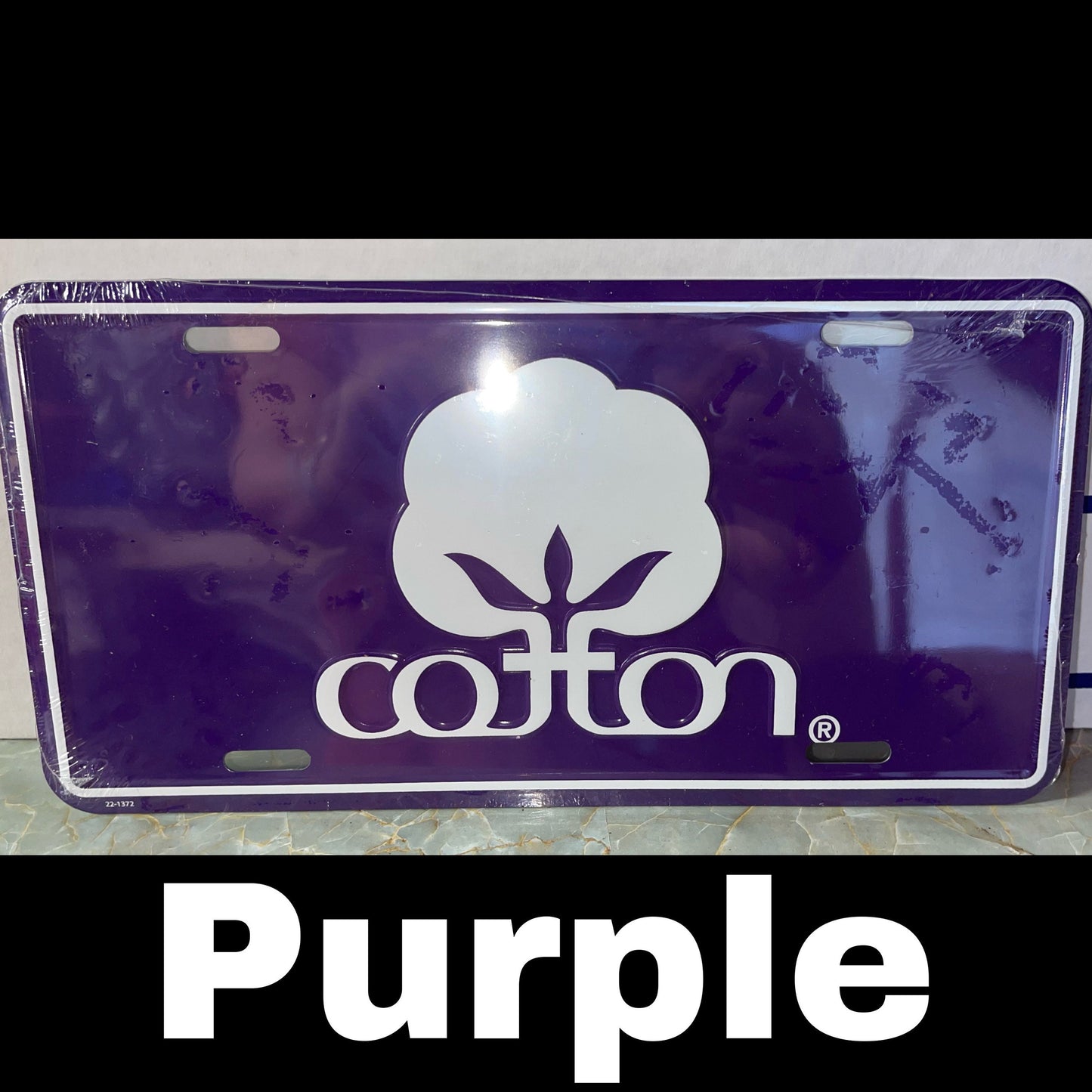 Cotton License Plate