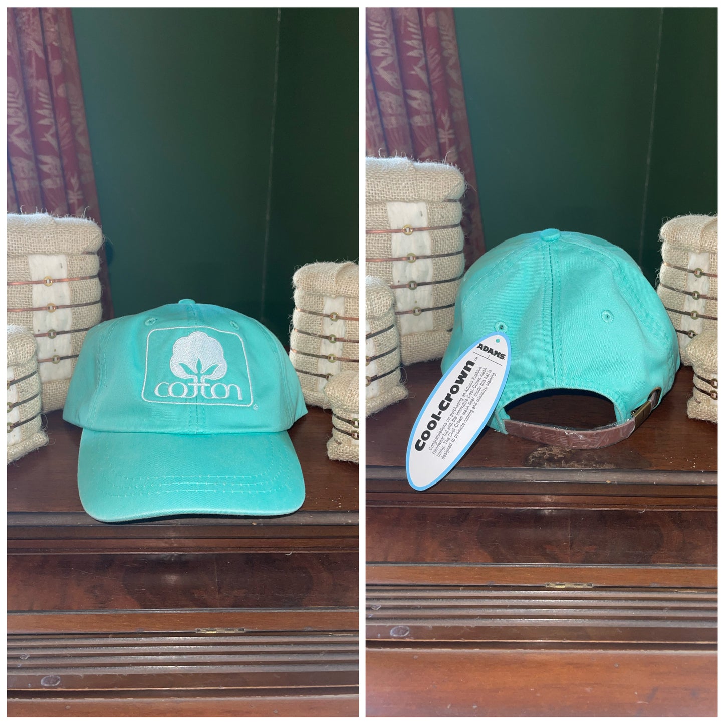 Licensed Cotton Inc. Seafoam Hat