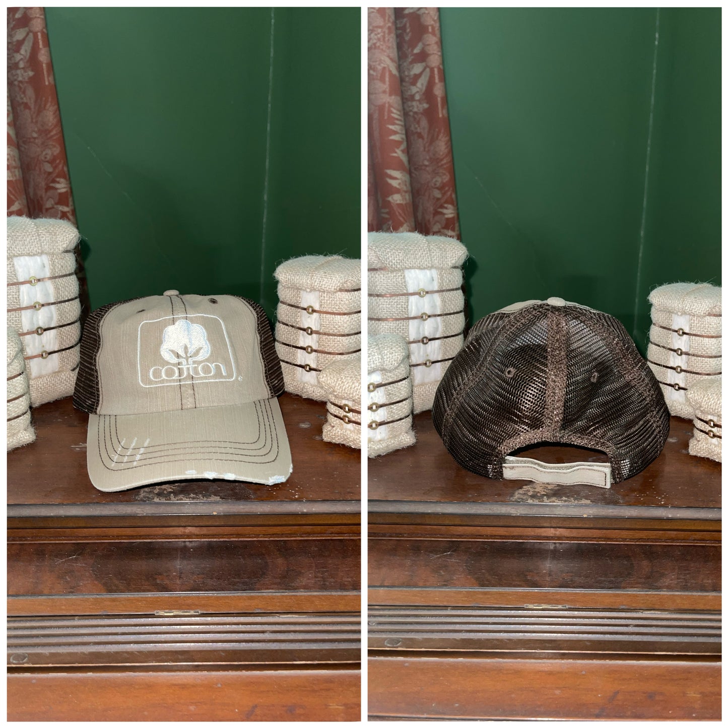 Licensed Cotton Inc. Khaki/Brown Hat